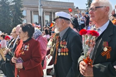 Эта радость со слезами на глазах: как прошел парад Победы в Ангарске 9 мая